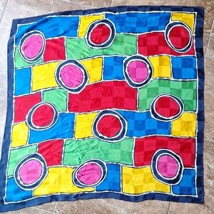 Echo Signature Blue and Pink Scarf